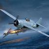 USN F4F-4 WILDCAT BATTLE OF MIDWAY 1/48 LUNGH 182 mm