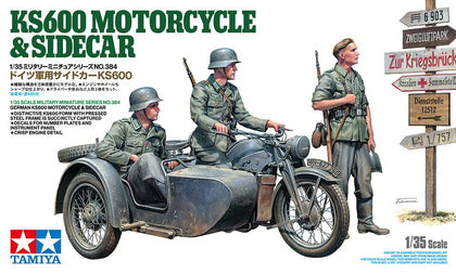 KS600 MOTORCYCLE & SIDECAR 1/35 CON 3 FIGURE