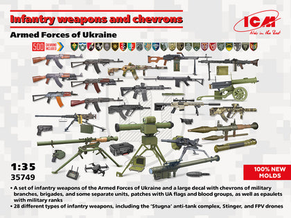 INFANTRY WEAPONS AND CHEVRONS UKRAINE 1/35