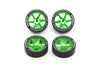 SUPER HARD LOW PROFILE TIRES GREEN PLATED