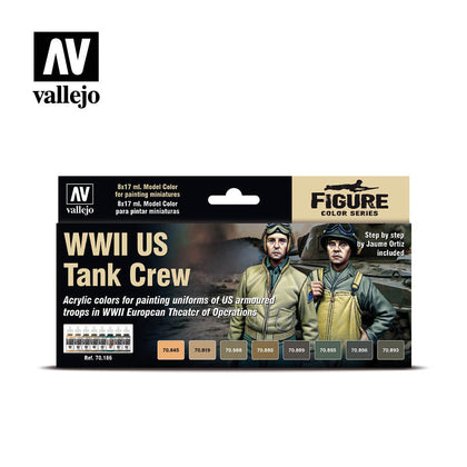 SET 8 COLORI WWII US TANK CREW (8X17 ML)